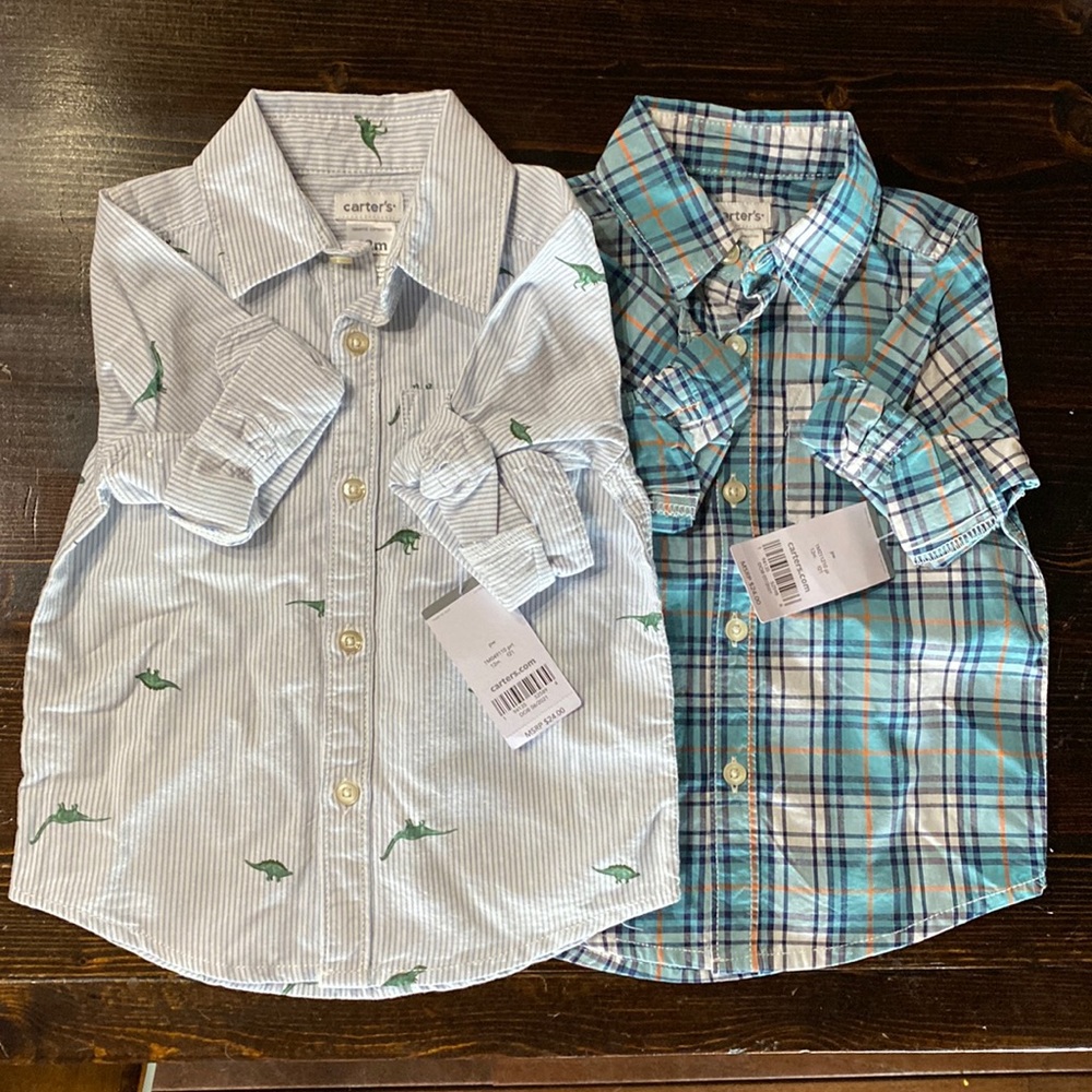 NWT Carters button down shirts